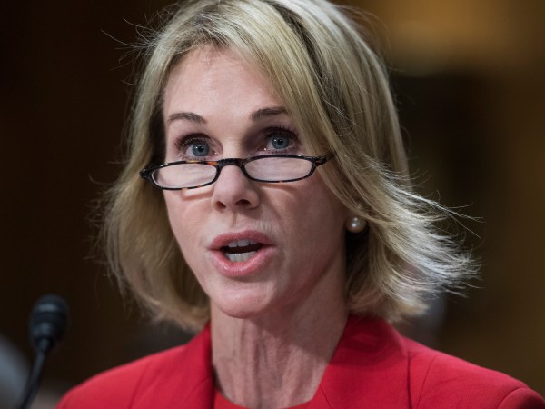 UNITED STATES - JULY 20: Kelly Knight Craft, nominee to be ambassador to Canada, attends her Senate Foreign Relations Committee confirmation hearing in Dirksen Building on July 20, 2017. (Photo By Tom Williams/CQ Roll Call)