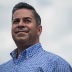 UNITED STATES - JULY 24: Rep. Ben Ray Lujan, D-N.M., attends a rally with House and Senate Democrats to announce "A Better Deal" economic agenda in Berryville, Va., on July 24, 2017. The plan aims to increase wages and lower expenses for Americans. (Photo By Tom Williams/CQ Roll Call)