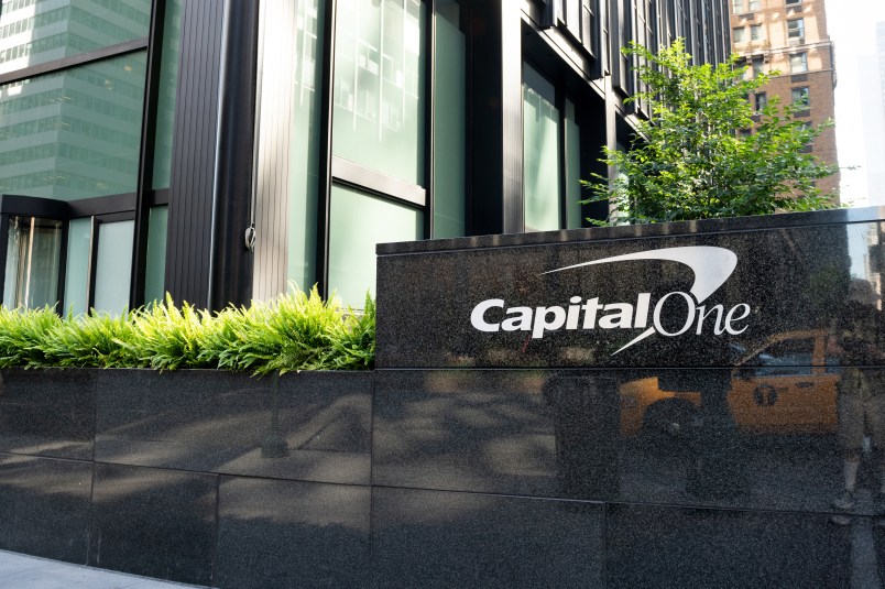 NEW YORK, NY, UNITED STATES - 2018/07/10: Capital One building on Park Avenue. (Photo by Michael Brochstein/SOPA Images/LightRocket via Getty Images)