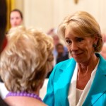 U.S. Secretary of Education Betsy DeVos, attends U.S. President Donald Trump’s 'The Pledge To America's Workers' event in the East Room of the White House, in Washington, D.C. on Thursday, July 19, 2018  (Photo by Cheriss May/NurPhoto)