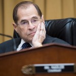 UNITED STATES - MAY 2: Chairman Jerrold Nadler, D-N.Y., prepares to begin a House Judiciary Committee hearing in Rayburn Building that was scheduled to feature testimony by Attorney General William Barr on Russian Interference in the 2016 election and the Robert Mueller report on Thursday, May 2, 2019. Barr did not show up for the hearing citing displeasure with the format. (Photo By Tom Williams/CQ Roll Call)
