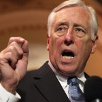 WASHINGTON, DC - DECEMBER 21:  U.S. House Minority Whip Rep. Steny Hoyer (D-MD) speaks to the media December 21, 2011 on Capitol Hill in Washington, DC. The House Democratic leaders responded to the accusations from the House Republicans of not forming a panel to negotiate the payroll tax cut extension bill, after the House rejected the version approved by the Senate.  (Photo by Alex Wong/Getty Images)