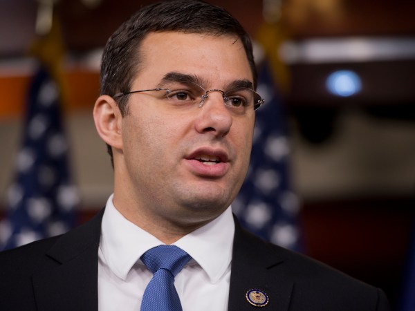 UNITED STATES - MAY 16:  Rep. Justin Amash, R-Mich., speaks at a news conference in the Capitol Visitor Center on the Smith-Amash Amendment to the FY2013 National Defense Authorization Act that would "prevent the indefinite detention of and use of military custody for individuals detained on U.S. soil - including U.S. citizens - and ensure access to due process and the federal court system, as the Constitution provides."  (Photo By Tom Williams/CQ Roll Call)