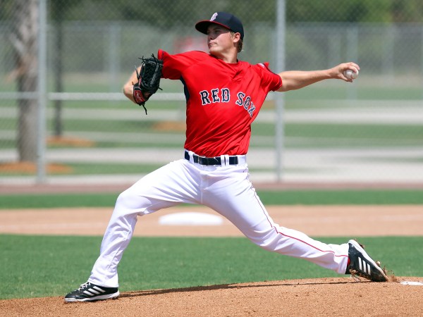 31 AUG 2014:     Gabe Speier of the Red Sox during the Gulf Coast League Championship game #2 between the GCL Yankees 1 and the GCL Red Sox at the Jet Blue Park - Fenway South Complex in Ft. Myers, Florida.