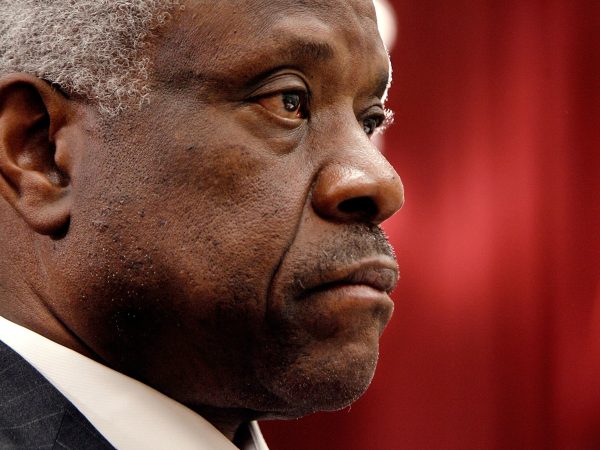 U.S. Supreme Court Justices Clarence Thomas (L) and Justice Anthony Kennedy testify before the House Financial Services and General Government Subcommittee on Capitol Hill March 8, 2007 in Washington, DC. The justices spoke about concerns with the ongoing remodeling of the court building, the reduction of paperwork due to electronic media and the disparity of pay between federal judges and lawyers working in the private sector.