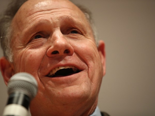 Republican Senatorial candidate Roy Moore concedes defeat against his Democratic opponent Doug Jones at his election night party in the RSA Activity Center on December 12, 2017 in Montgomery, Alabama. Mr. Moore lost the special election to replace Attorney General Jeff Sessions in the U.S. Senate.