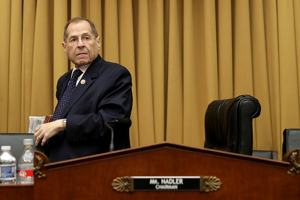 WASHINGTON, DC - MAY 08: House Judiciary Committee Chairman Jerry Nadler (D-NY) leaves after the committee voted to hold Attorney General William Barr in contempt of Congress for not providing an un-redacted copy of special prosecutor Robert Mueller's report in the Rayburn House Office Building on Capitol Hill May 08, 2019 in Washington, DC. Just before Wednesday's hearing President Donald Trump announced that he will invoke executive privilege over all the materials Nadler subpoenaed, including the Mueller report and its underlying evidence. (Photo by Chip Somodevilla/Getty Images)