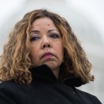 UNITED STATES - JANUARY 17: Rep. Lucy McBath, D-Ga., conducts a news conference at the House Triangle to introduce a financial relief bill for federal workers effected by the partial government shutdown at the on Thursday, January 17, 2019. (Photo By Tom Williams/CQ Roll Call)