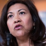 UNITED STATES - JUNE 15: Rep. Norma Torres, D-Calif., conducts a news conference in the Capitol Visitor Center on the Deferred Action for Childhood Arrivals (DACA) program, June 15, 2016. (Photo By Tom Williams/CQ Roll Call)