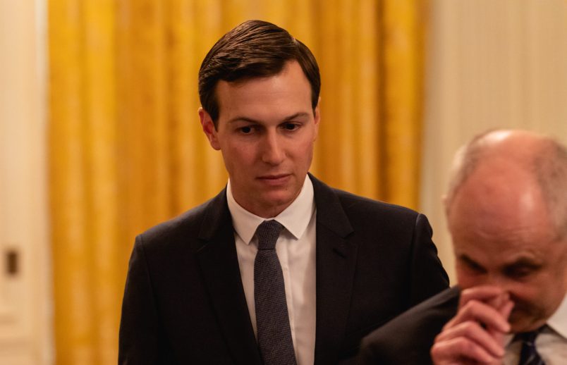 White House senior advisor Jared Kushner, attends U.S. President Donald Trump's event celebrating the Republican tax cut plan in the East Room of the White House in Washington, D.C., on Friday, June 29, 2018. (Photo by Cheriss May/NurPhoto)