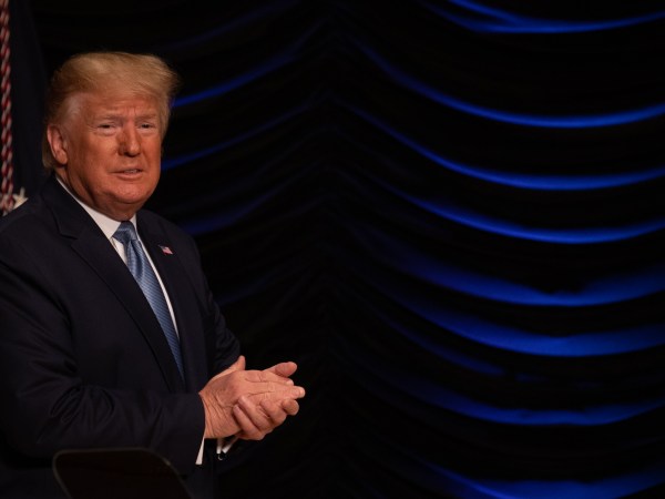 U.S. President Donald Trump leaves his event on advancing American kidney health, at the Ronald Reagan Building and International Trade Center in Washington, D.C., on Wednesday, July 10, 2019.  (Photo by Cheriss May/NurPhoto)