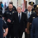 UNITED STATES - JULY 24: Former special counsel Robert Mueller arrives in Rayburn Building to testify before the House Judiciary Committee hearing on his investigation into Russian interference in the 2016 election on Wednesday, July 24, 2019. He will testify before the House Intelligence Committee later in the day. (Photo By Tom Williams/CQ Roll Call)