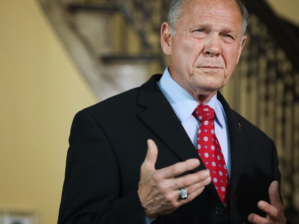 MONTGOMERY, AL - JUNE 20: During a press conference, Roy Moore announces his plans to run for U.S. Senate in 2020 on June 20, 2019 in Montgomery, Alabama.  Moore lost a special election in 2017 for the Senate seat against Democratic Senator Doug Jones.  (Photo by Jessica McGowan/Getty Images)