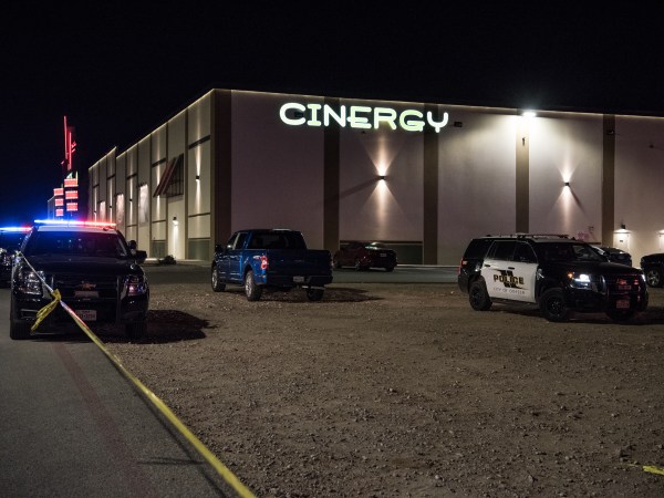 MIDLAND, TEXAS – AUGUST 31: Police cars and tape block off a crime scene nearby to where a gunman was shot and killed at Cinergy Odessa movie theater after multiple people were shot on August 31, 2019 in Midland, Texas. Reports indicate that at least two people are dead and 20 injured. (Photo by Cengiz Yar/Getty Images)