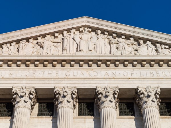 CAPITOL HILL, WASHINGTON, DISTRICT OF COLUMBIA, UNITED STATES - 2013/06/01: Supreme Court Building, eastern facade. (Photo by John Greim/LightRocket via Getty Images)