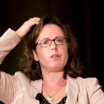 Journalist Maggie Haberman of Politico speaks about the 2016 presidential prospects during the Texas Tribune Festival at the University of Texas.  The festival of politics and punditry is in its fourth year sponsored by the online Texas Tribune.