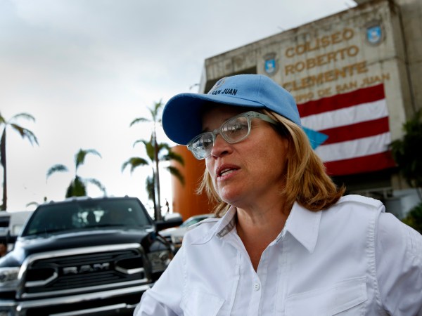 SAN JUAN, PUERTO RICO--OCT. 2, 2017--San Juan mayor Carmen Yulin Cruz believes this is not the time for politics, including the discussion of statehood for Puerto Rico. She says all should come together to try to help the island recover. The debate over whether or not Puerto Rico should be given statehood has surfaced again with the attention hurricane Maria brought to the island. (Carolyn Cole/Los Angeles Times)