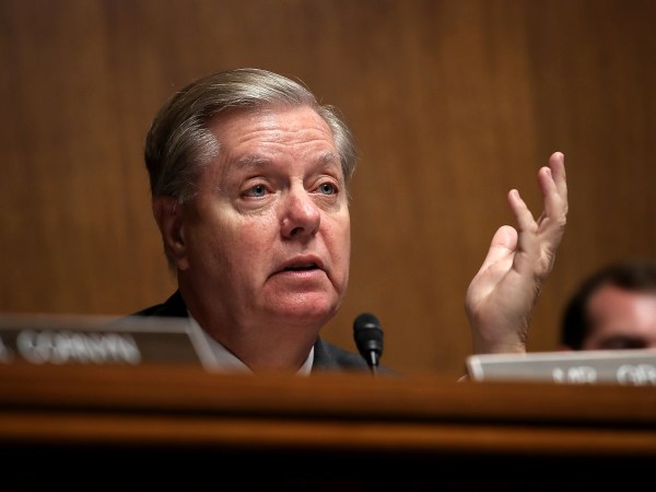 WASHINGTON, DC - JUNE 19:  Sen. Lindsey Graham questions U.S. Citizenship and Immigration Services Director L. Francis Cissna during a Senate Judiciary Committee hearing June 19, 2018 in Washington, DC. The committee heard testimony on recent immigration issues relating to border security and the EB-5 Investor Visa Program.  (Photo by Win McNamee/Getty Images)