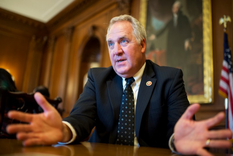 UNITED STATES - SEPTEMBER 10: Rep. John Shimkus, R-Ill., is interviewed by CQ Roll Call in the Capitol's Rayburn Room, September 10, 2014. (Photo By Tom Williams/CQ Roll Call)