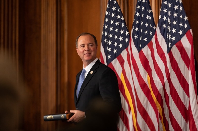 Rep. Adam Schiff  (D-CA 28th District), participates in a ceremonial swearing-in ceremony on Capitol Hill in Washington, D.C., on Thursday, January 3, 2019. (Photo by Cheriss May/NurPhoto)