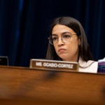 WASHINGTON, DC - MAY 15:  U.S. Rep. Alexandria Ocasio-Cortez (D-NY) listens during a House Civil Rights and Civil Liberties Subcommittee hearing on confronting White Supremacy at the U.S. Capitol on May 15, 2019 in Washington, DC. During the hearing, subcommittee members and the witnesses discussed the impact on the communities most victimized and targeted by white supremacists. (Photo by Anna Moneymaker/Getty Images)