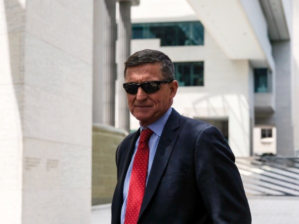 WASHINGTON, DC - JUNE 24: Former Trump national security advisor Michael Flynn leaves the E. Barrett Prettyman U.S. Courthouse on June 24, 2019 in Washington, DC. Flynn is expected to testify again on July 15. (Photo by Alex Wroblewski/Getty Images)