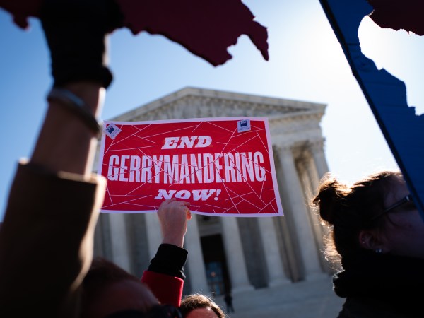 WASHINGTON, DC - MARCH 26:  A Fair Maps Rally was held in front of the U.S. Supreme Court on Tuesday, March 26, 2019 in Washington, DC. The rally coincides with the U.S. Supreme Court hearings in landmark redistricting cases out of North Carolina and Maryland. The activists sent the message the the Court should declare gerrymandering unconstitutional now. (Photo by Sarah L. Voisin/The Washington Post)
