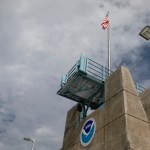 MIAMI, FL - AUGUST 29: The logo of National Oceanic and Atmospheric Administration (NOAA) is seen at the Nation Hurricane Center on August 29, 2019 in Miami, Florida. (Photo by Eva Marie Uzcategui/Getty Images)