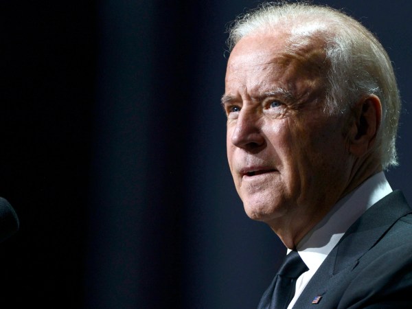 WASHINGTON, DC - OCTOBER 03:  Vice President Joe Biden speaks during the 19th Annual HRC National Dinner at Walter E. Washington Convention Center on October 3, 2015 in Washington, DC.  (Photo by Leigh Vogel/Getty Images)