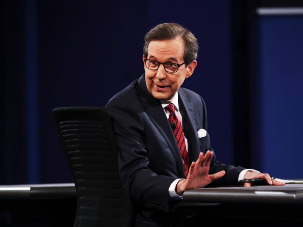 during the third U.S. presidential debate at the Thomas & Mack Center on October 19, 2016 in Las Vegas, Nevada. Tonight is the final debate ahead of Election Day on November 8.