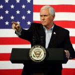 ABINGDON, VA - OCTOBER 14:  U.S. Vice President Mike Pence speaks during a campaign rally for gubernatorial candidate Ed Gillespie, R-VA, at the Washington County Fairgrounds on October 14, 2017 in Abingdon, Virginia.  Virginia voters head to the polls on Nov. 7. (Photo by Sara D. Davis/Getty Images)