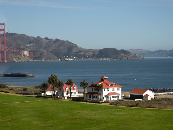 SAN FRANCISCO, CALIFORNIA - SEPTEMBER 14, 2018:  The Greater Farallones National Marine Sanctuary and Visitor Center is housed in an historic building at The Presidio of San Francisco, on the waterfront near the Golden Gate Bridge. The Presidio is a former military post in San Francisco, California, now managed by The National Park Service. (Photo by Robert Alexander/Getty Images)