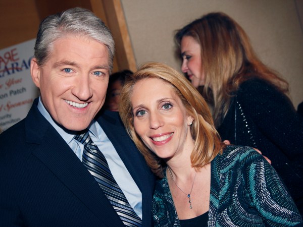 WASHINGTON DC-FEBRUARY 22, 2011: CNN anchors John King and Dana Bash at Childhelp's Annual Capitol Careaoke event held in the atrium ballroom at the Ronald Reagan Building.Founded in 1959 by Sara O'Meara and Yvonne Fedderson (they played the girlfriends of Ricky and David Nelson on "The Adventures of Ozzie and Harriet"), Childhelp is one of the the oldest and largest nonprofit organizations dedicated to the treatment and prevention of child abuse and neglect. Childhelp residential treatment Villages are located all over the United States. Rebecca Cooper of ABC7 founded this annual fundraiser for Childhelp called "Capitol Careaoke" where many local celebrities are scheduled to sing karaoke during the seated dinner. In its fourth year this is a fabulous event and it is quite fun to watch slightly tipsy anchors from CNN pitted against Fox news in song! The event raised approximately 150K through ticket sales and the silent auction... the average ticket costing $500.00 Tracey Madigan and Suzanne Singer were co-chairs of the event. (Photo by Rebecca D'Angelo/For the Washington Post)