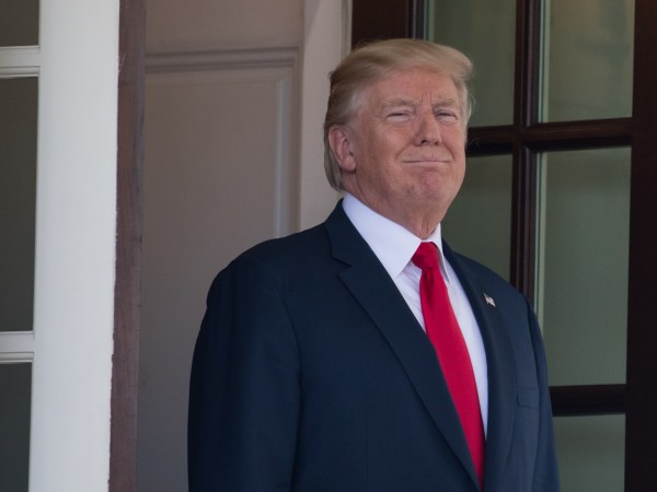 President Donald Trump welcomed President Sauli Niinistö of the Republic of Finland, at the West Wing Portico (North Lawn) of the White House, on Monday, August 28, 2017.  (Photo by Cheriss May/NurPhoto)