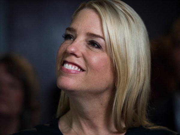 UNITED STATES - NOVEMBER 2: Florida Attorney General Pam Bondi, attends a rally with Florida governor candidate Rep. Ron DeSantis, R-Fla., and other GOP candidates at the Hillsborough County Republican Party office in Tampa on November 2, 2018. (Photo By Tom Williams/CQ Roll Call)