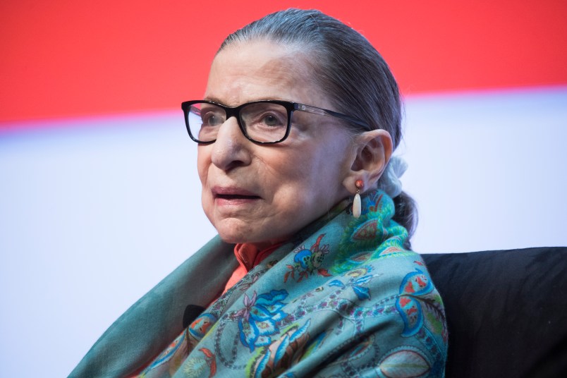 UNITED STATES - AUGUST 31: Supreme Court Justice Ruth Bader Ginsburg participates in a discussion during the Library of Congress National Book Festival at the Walter E. Washington Convention Center on Saturday, August 31, 2019. (Photo By Tom Williams/CQ Roll Call)