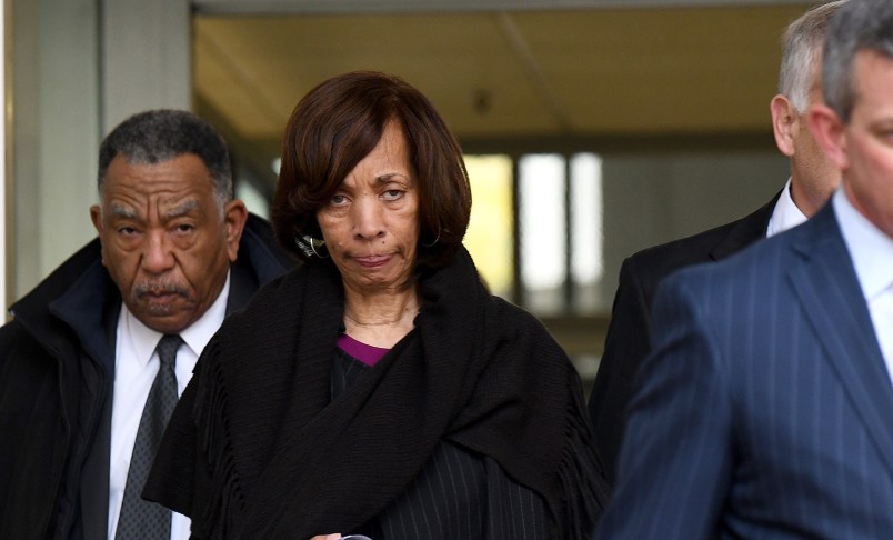 Former Baltimore mayor Catherine Pugh leaves the federal courthouse after pleading guilty to conspiracy and tax evasion related to her Healthy Holly books on Thursday, Nov. 21, 2019. (Jerry Jackson/Baltimore Sun/TNS)