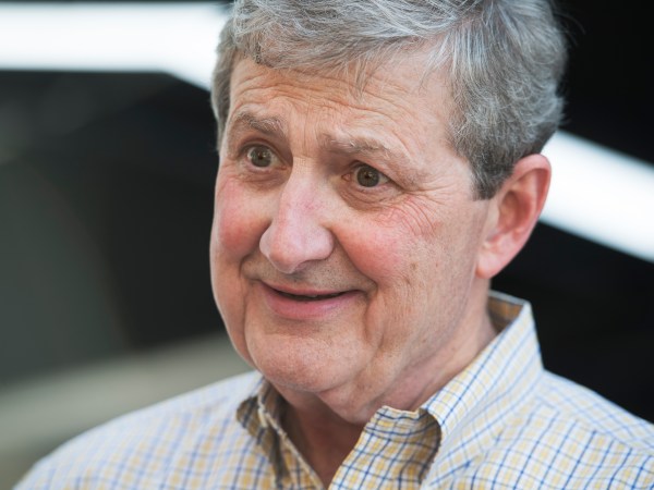 UNITED STATES - NOVEMBER 05: John Kennedy, Republican candidate for the U.S. Senate from Louisiana, greets fans at a tailgate party before a football game between the Louisiana State University and the University of Alabama in Baton Rouge, La., November 5, 2016. (Photo By Tom Williams/CQ Roll Call)