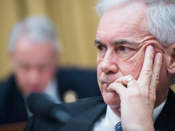 UNITED STATES - APRIL 3: Rep. Tom McClintock, R-Calif., is seen during a House Judiciary Committee markup in Rayburn Building on a resolution to authorize the issuance of subpoenas to obtain the full Robert Mueller report on Wednesday, April 3, 2019. (Photo By Tom Williams/CQ Roll Call)