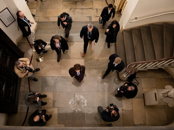 WASHINGTON, DC – DECEMBER 18: Speaker of the House Nancy Pelosi arrives at the U.S. Capitol and walks to her office on December 18, 2019 in Washington, DC. Later today the U.S. House of Representatives will vote on two articles of impeachment against U.S. President Donald Trump charging him with abuse of power and obstruction of Congress. (Photo by Drew Angerer/Getty Images)