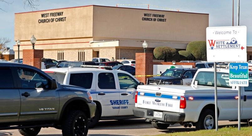 FORT WORTH, TX - DECEMBER 29: West Freeway Church of Christ where a shooting took place at the morning service on December 29, 2019 in White Settlement, Texas. The shooter was killed by armed members of the church after opening fire during Sunday services and shooting two other people.  (Photo by Stewart  F. House/Getty Images)