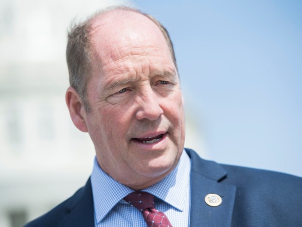 UNITED STATES - APRIL 13: Rep. Ted Yoho, R-Fla., talks with reporters at the base of the House steps after the last votes of the week on April 13, 2018.  (Photo By Tom Williams/CQ Roll Call)