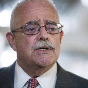 UNITED STATES - JULY 17: Rep. Gerry Connolly, D-Va., talks with reporters after a meeting of House Democrats in the Capitol on Wednesday, July 17, 2019. (Photo By Tom Williams/CQ Roll Call)
