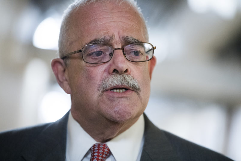 UNITED STATES - JULY 17: Rep. Gerry Connolly, D-Va., talks with reporters after a meeting of House Democrats in the Capitol on Wednesday, July 17, 2019. (Photo By Tom Williams/CQ Roll Call)