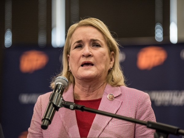 EL PASO, TX - SEPTEMBER 06: Rep. Sylvia Garcia speaks during a press conference at the University of Texas at El Paso on September 6, 2019 in El Paso, Texas. The House Judiciary Committee’s Subcommittee on Immigration and Citizenship is in El Paso for a field hearing focused on border issues and recent violence against immigrants in the United States. (Photo by Cengiz Yar/Getty Images)