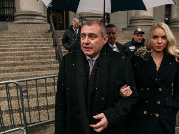 NEW YORK, NY - DECEMBER 02: Lev Parnas walks into the Southern District of New York Courthouse on December 2, 2019 in New York City. A business associate of President Donald Trump's personal attorney Rudy Giuliani, Parnas has been accused of conspiring to make illegal contributions to political committees supporting President Donald Trump and other Republicans, and wanting to use the donations to lobby U.S. politicians to support the removal of the U.S. ambassador to Ukraine. (Photo by Scott Heins/Getty Images)