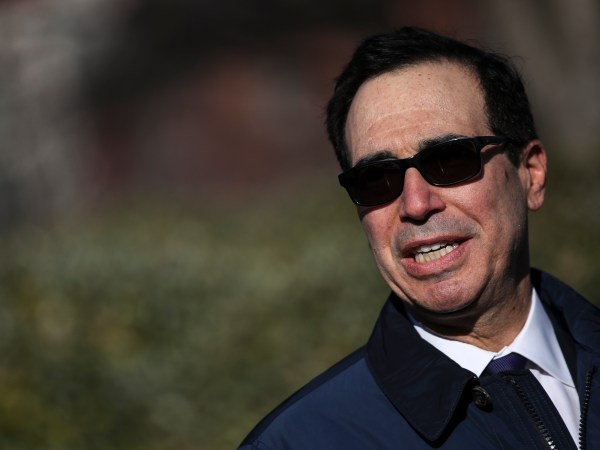 WASHINGTON, DC – DECEMBER 19: U.S. Secretary of Treasury Steven Mnuchin speaks about USMCA and trade to reporters outside of the West Wing of the White House on December 19, 2019 in Washington, DC. The U.S. House of Representatives is set to vote on the USMCA trade pact signed by President Donald Trump with Canada and Mexico to revamp NAFTA. (Photo by Drew Angerer/Getty Images)