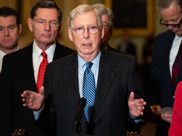 WASHINGTON, DC, UNITED STATES, JANUARY 7, 2020:U.S. Senator, Mitch McConnell (R-KY) speaking during the Republican Senate Caucus press conference.