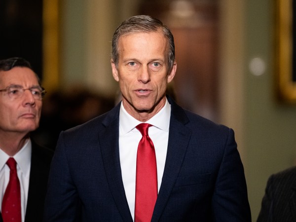WASHINGTON, UNITED STATES - JANUARY 14 2020: U.S. Senator John Thune (R-SD) speaks at the Republican Senate Caucus press conference in Washington, DC.