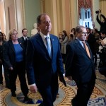 WASHINGTON, DC Ð JANUARY 16:  House impeachment managers Rep. Adam Schiff (D-CA), Rep. Jerry Nadler (D-NY), Rep. Zoe Lofgren (D-CA), Rep. Hakeem Jeffries (D-NY), Rep. Val Demings (D-FL), Rep. Jason Crow (D-CO), Rep. Sylvia Garcia (D-TX) walk to the Senate chamber for impeachment proceedings at the U.S. Capitol on January 16, 2020 in Washington, DC. On Thursday, the House impeachment managers will read the articles of impeachment against President Trump in the Senate chamber and the chief justice of the Supreme Court and every senator will be sworn in. (Photo by Drew Angerer/Getty Images)